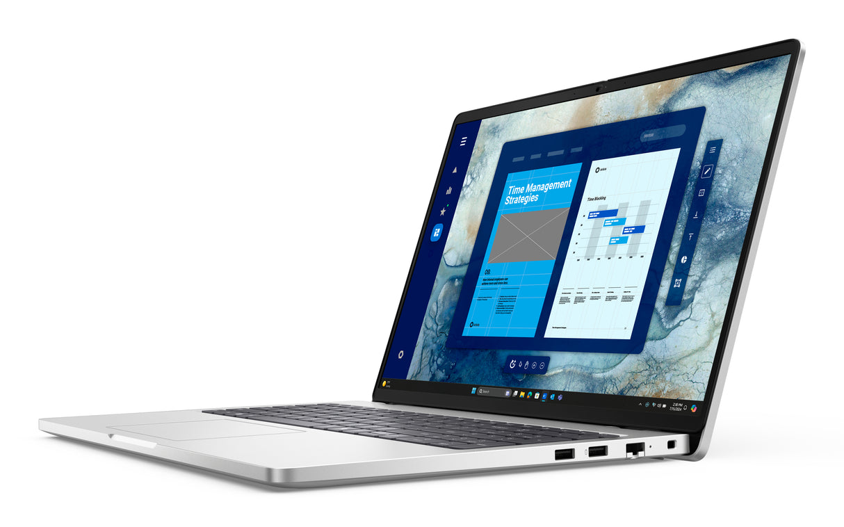 DELL Pro 16 PC16250 Intel Core Ultra 5 235U Laptop 40.6 cm (16") Touchscreen Full HD+ 16 GB DDR5-SDRAM 256 GB SSD Wi-Fi 6E (802.11ax) Windows 11 Pro Silver US English