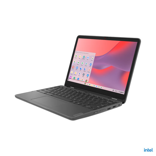 Lenovo 500e Yoga Chromebook Gen 4 Intel® N N100 31 cm (12.2") Touchscreen WUXGA 4 GB LPDDR5-SDRAM 32 GB eMMC Wi-Fi 6E (802.11ax) ChromeOS Grey QWERTY US English