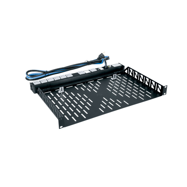 Middle Atlantic 1 RU Utility Rackshelf, 10.4 Inches Deep, Vented - 4 Piece
