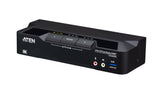 ATEN 2-Port USB 3.0 8K DisplayPort Dual-Display KVMP™ Switch (Cables included)