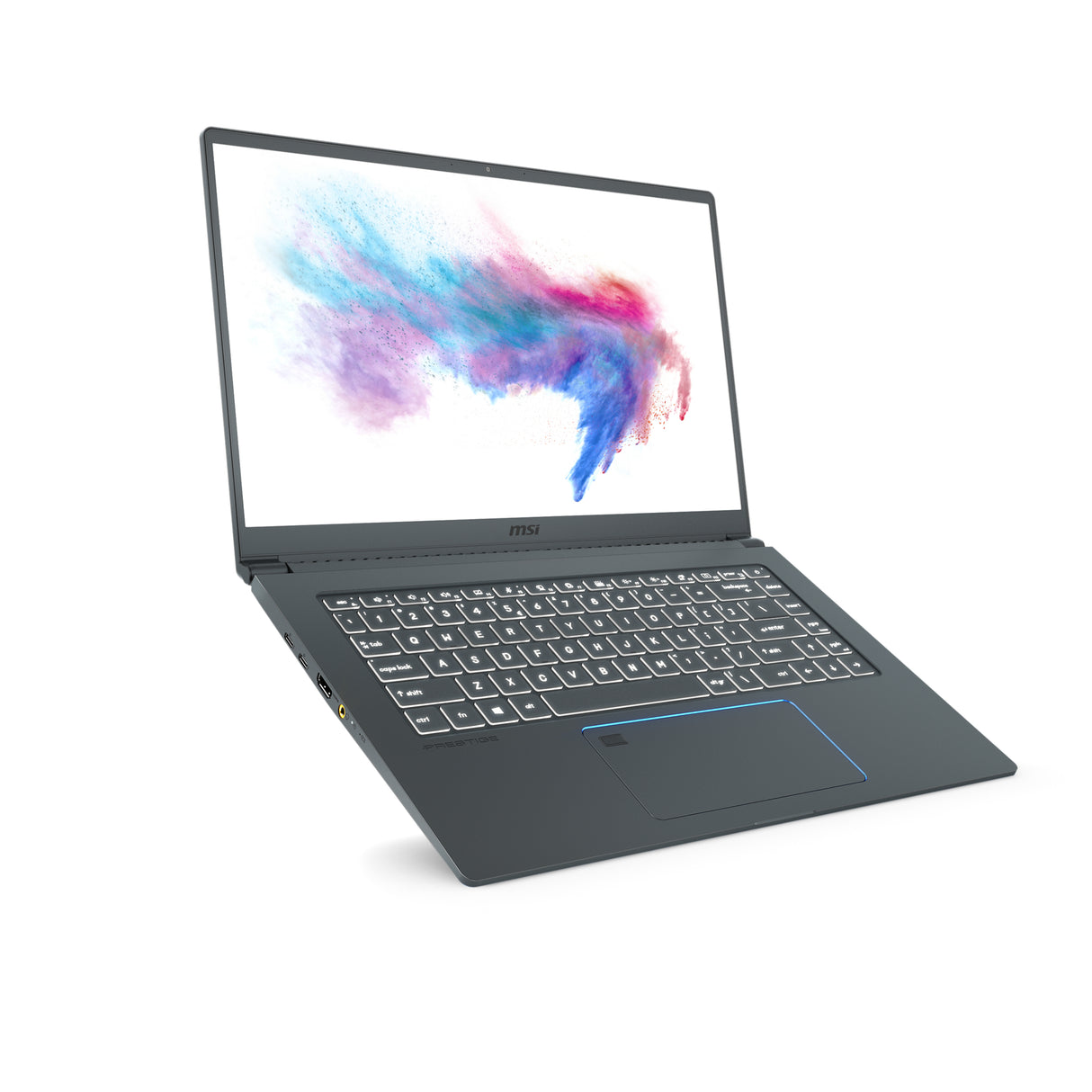 MSI Prestige 15 A10SC-018CA Intel® Core™ i7 i7-10710U Laptop 39.6 cm (15.6") Full HD 16 GB DDR4-SDRAM 512 GB SSD NVIDIA® GeForce® GTX 1650 Max-Q Wi-Fi 6 (802.11ax) Windows 10 Pro Grey