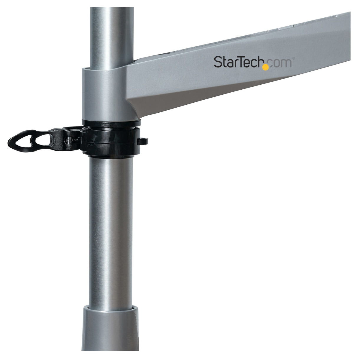 StarTech.com Desk Mount Monitor Arm - VESA or Apple iMac/Thunderbolt or Ultrawide Display up to 49" (30.9lb/14kg) - Articulating Height Adjustable Single Desktop Monitor Pole Mount - Clamp/Grommet - TAA