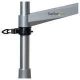 StarTech.com Desk Mount Monitor Arm - VESA or Apple iMac/Thunderbolt or Ultrawide Display up to 49" (30.9lb/14kg) - Articulating Height Adjustable Single Desktop Monitor Pole Mount - Clamp/Grommet - TAA