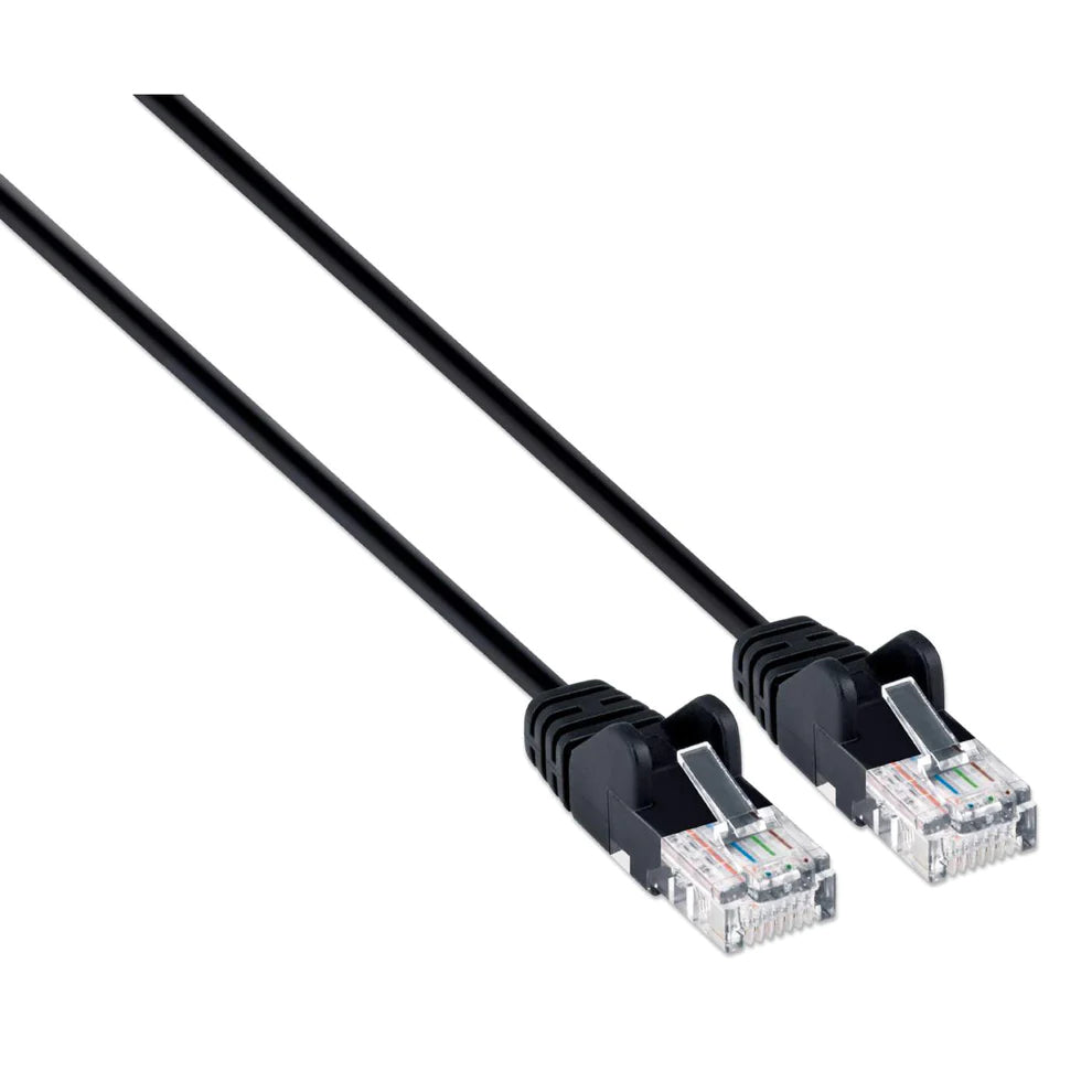 Intellinet IEC-C6-BK-1-SLIM networking cable Black 0.3 m Cat6a U/UTP (UTP)
