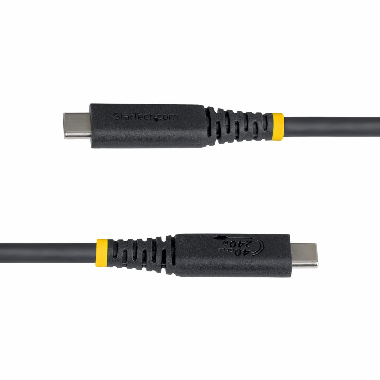 StarTech.com 1.5ft (45cm) USB4 Cable, 40Gbps, USB-IF Certified USB-C Cable, 240W PD, 8K 60Hz/4K 240Hz DP2.1 DP40, TPE Jacket, Thunderbolt 4 Compatible - Black USB-C Cord