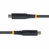 StarTech.com 1.5ft (45cm) USB4 Cable, 40Gbps, USB-IF Certified USB-C Cable, 240W PD, 8K 60Hz/4K 240Hz DP2.1 DP40, TPE Jacket, Thunderbolt 4 Compatible - Black USB-C Cord