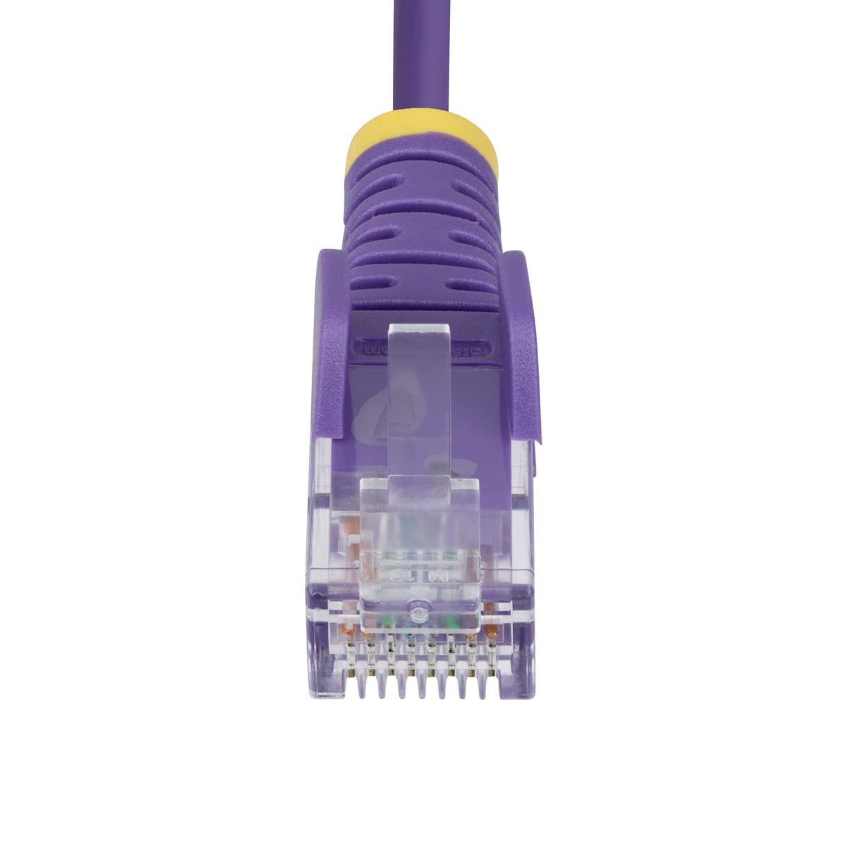 StarTech.com 15ft Purple Slim CAT6 Ethernet Cable, Snagless, 100W PoE, UTP, LSZH, 28AWG Pure Bare Copper Wire, Slim RJ45 Network Patch Cord w/Strain Reliefs, Individually Tested