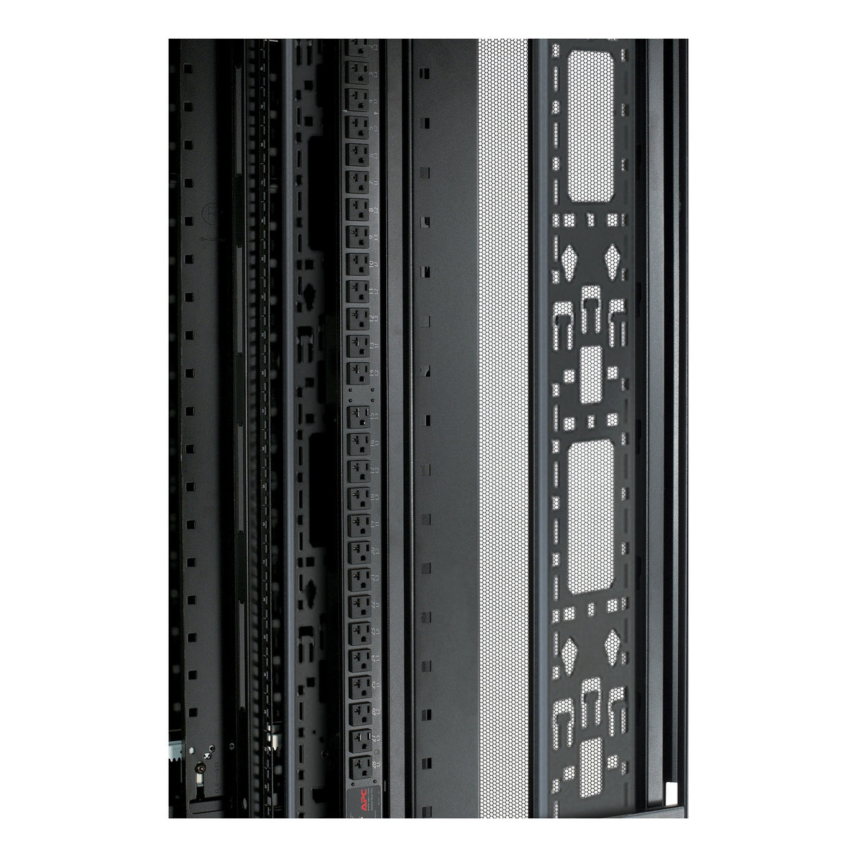 APC NetShelter Cable Management, Vertical Cable Manager, for NetShelter SX 48U, Black, 117 x 2197 x 16 mm
