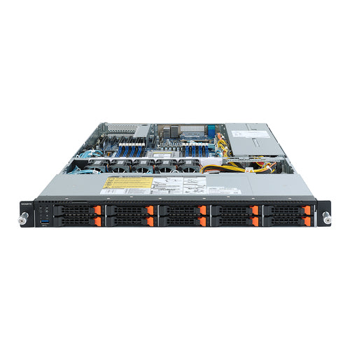 GIGABYTE R152-Z32 server barebone Socket SP3 Rack (1U) Black, Grey