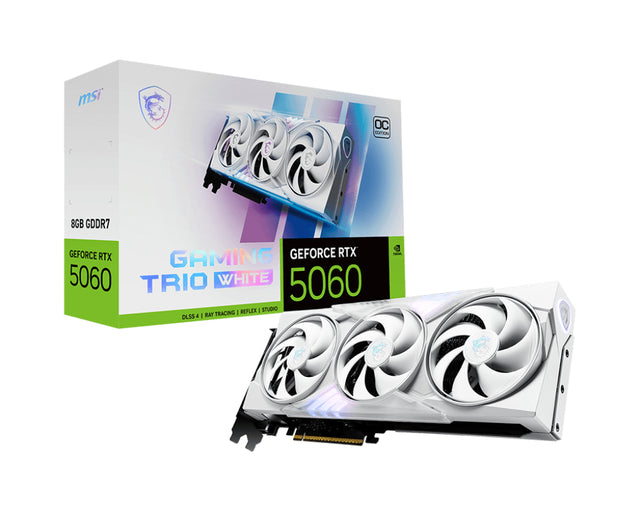 MSI GeForce RTX 5060 8G GAMING TRIO OC WHITE NVIDIA 8 GB GDDR7