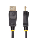 StarTech.com 2m DisplayPort to HDMI Adapter Cable, 4K 60Hz with HDR, DP to HDMI 2.0b, Active Video Converter, DisplayPort Desktop to HDMI Monitor