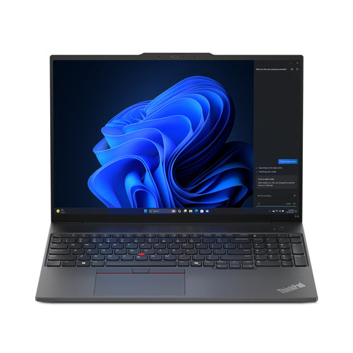 Lenovo ThinkPad E16 Gen 2 (AMD) AMD Ryzen™ 5 7535U Laptop 40.6 cm (16") WUXGA 16 GB DDR5-SDRAM 256 GB SSD Wi-Fi 6 (802.11ax) Windows 11 Pro Black French