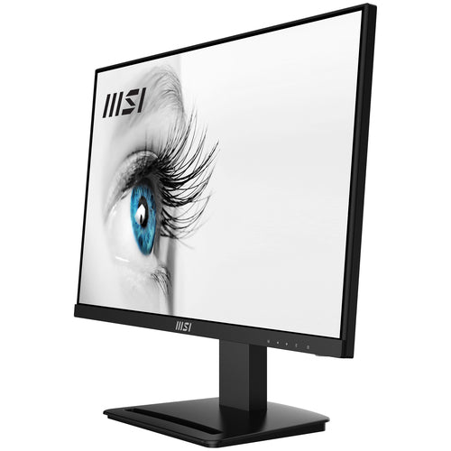 MSI Pro MP243X 23.8 Inch Monitor, Full HD (1920 x 1080), 100Hz, IPS, 4ms, HDMI, DisplayPort, Built-in Speakers, Anti-Glare, Anti-Flicker, Less Blue light, TÜV Certified, VESA, Kensington, Black
