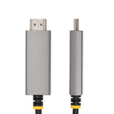 StarTech.com 10ft (3m) USB-C to HDMI Adapter Cable, 8K 60Hz, 4K 144Hz, HDR10, USB Type-C to HDMI 2.1 Video Converter Cable, USB-C DP Alt Mode/USB4/Thunderbolt Compatible - USB-C Laptop to HDMI
