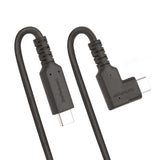 StarTech.com 1.6ft (50cm) USB-C Cable, Right-Angled, USB 10Gbps, 100W (5A) Power Delivery, 8K 60Hz / 4K 144Hz DP Alt Mode, Rugged USB C Cord - Thunderbolt Compatible
