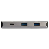 StarTech.com 3 Port USB C Hub with Gigabit Ethernet RJ45 GbE Port - 2x USB-A, 1x USB-C - SuperSpeed 10Gbps USB 3.2 Gen 2 Type C Hub Adapter - USB Bus Powered - Aluminum - Works w/TB3 - TAA