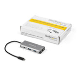 StarTech.com 3 Port USB C Hub with Gigabit Ethernet RJ45 GbE Port - 2x USB-A, 1x USB-C - SuperSpeed 10Gbps USB 3.2 Gen 2 Type C Hub Adapter - USB Bus Powered - Aluminum - Works w/TB3 - TAA