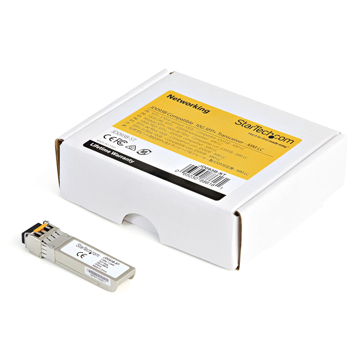 StarTech.com HPE JD093B Compatible SFP+ Module - 10GBASE-LRM - 10GbE Multi Mode Fiber Optic Transceiver - 10GE Gigabit Ethernet SFP+ - LC 200m - 1310nm - DDM HPE 5900, 12500, 5500