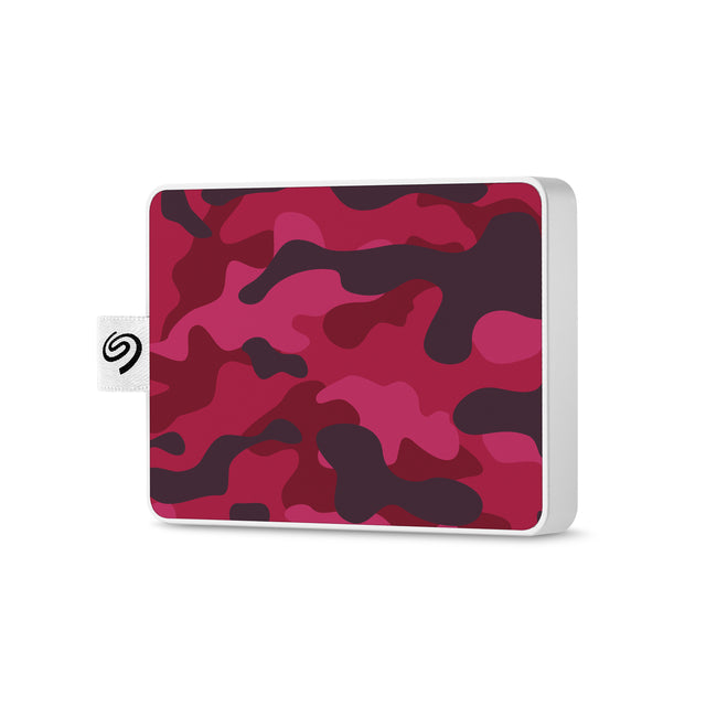 Seagate STJE500405 external hard drive 500 GB 3.2 Gen 1 (3.1 Gen 1) Camouflage, Red
