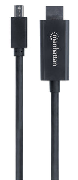 Manhattan Mini DisplayPort 1.1 to HDMI Cable, 1080p@60Hz, 3m, Male to Male, Black, Three Year Warranty, Polybag