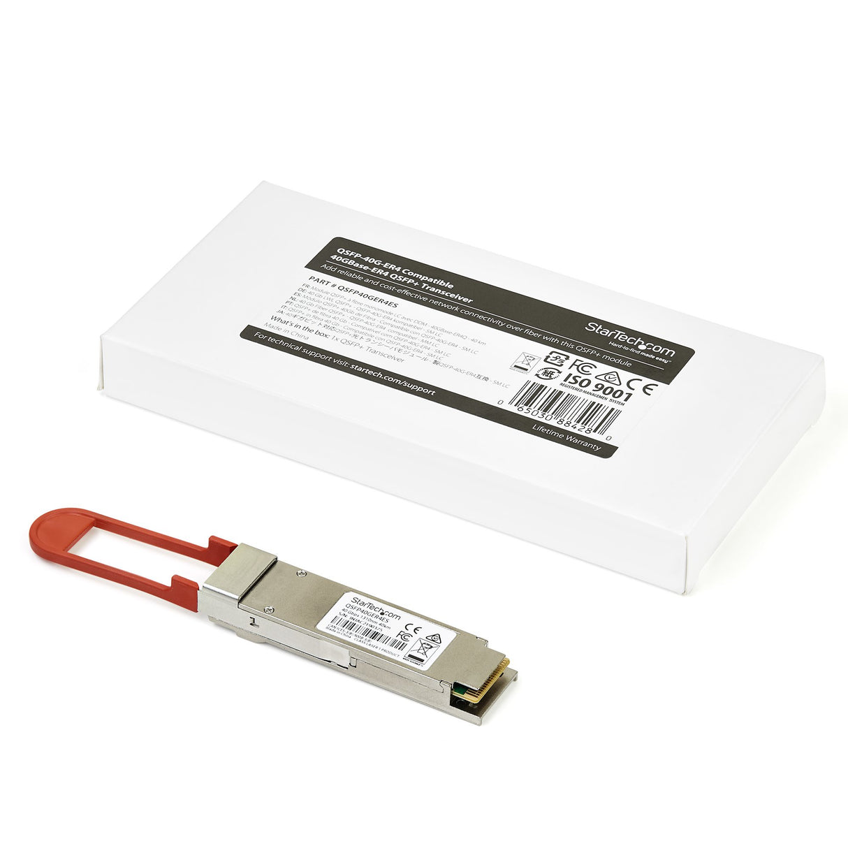StarTech.com Dell EMC 3CSFP91 Compatible QSFP+ Module - 40GBASE-ER4 - Single Mode Fiber (SMF) - 40GE Gigabit Ethernet QSFP+ - LC 40 km - 1270nm to 1330nm - DDM