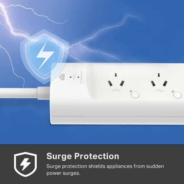 TP-Link Kasa Smart Wi-Fi Power Strip, 3-Outlets