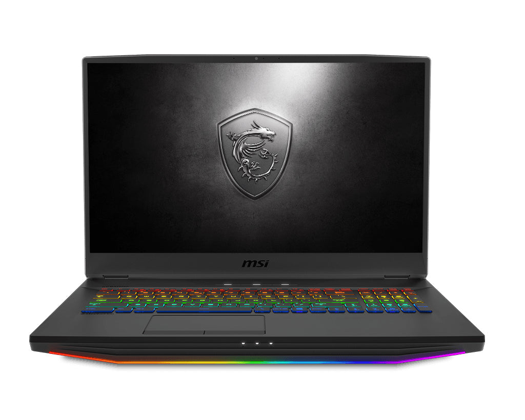 MSI Gaming GT76 10SGS-055 Titan DT Intel® Core™ i9 i9-10900K Laptop 43.9 cm (17.3") 4K Ultra HD 64 GB DDR4-SDRAM 2 TB SSD NVIDIA GeForce RTX 2080 SUPER Wi-Fi 6 (802.11ax) Windows 10 Pro Black, Grey