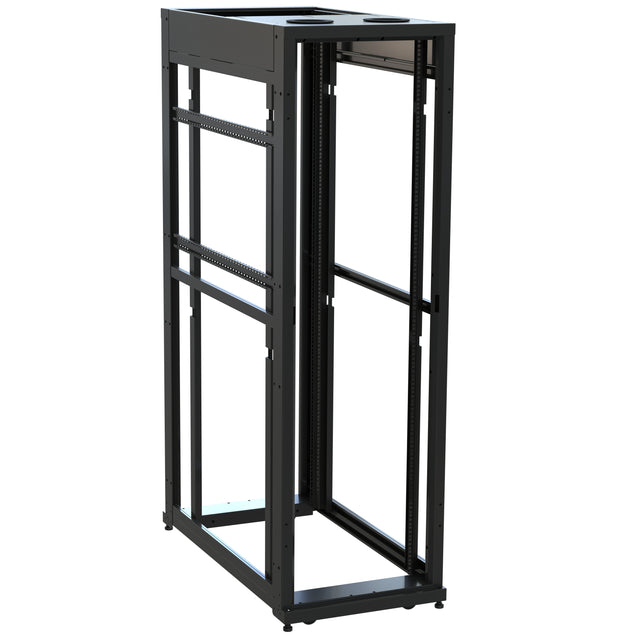 Middle Atlantic 42 RU SNE Series Rack Frame, 48 Inches Deep, 24 Inches Wide with Cage Nut Rackrail
