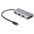StarTech.com 3 Port 10Gbps USB C Hub with SD Card Reader - 3x USB-A & 1x SD Slot - Portable USB 3.2 Gen 2 Type C Adapter Hub - Laptop Hub - USB Bus Powered - Thunderbolt 3 Compatible - TAA