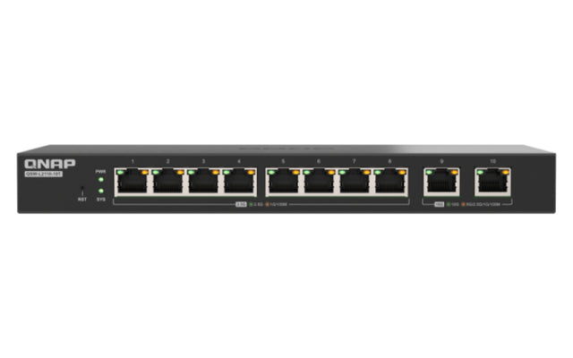 QNAP QSW-L2110-10T network switch Managed Desktop Black