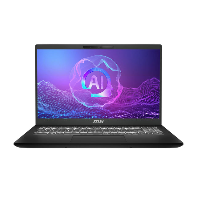MSI Modern 15 H AI C2HMTG-255CA Intel Core Ultra 9 285H Laptop 39.6 cm (15.6") Full HD 32 GB DDR5-SDRAM 1 TB SSD Wi-Fi 6E (802.11ax) Windows 11 Home Black
