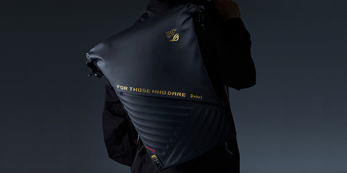 ASUS ROG SLASH Edition 20 backpack Roll top backpack Black Polyester, PU leather