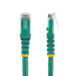 StarTech.com 2ft CAT6 Ethernet Cable - Green CAT 6 Gigabit Ethernet Wire -250MHz 100W PoE RJ45 UTP Molded Network/Patch Cord w/Strain Relief/ Individually Tested