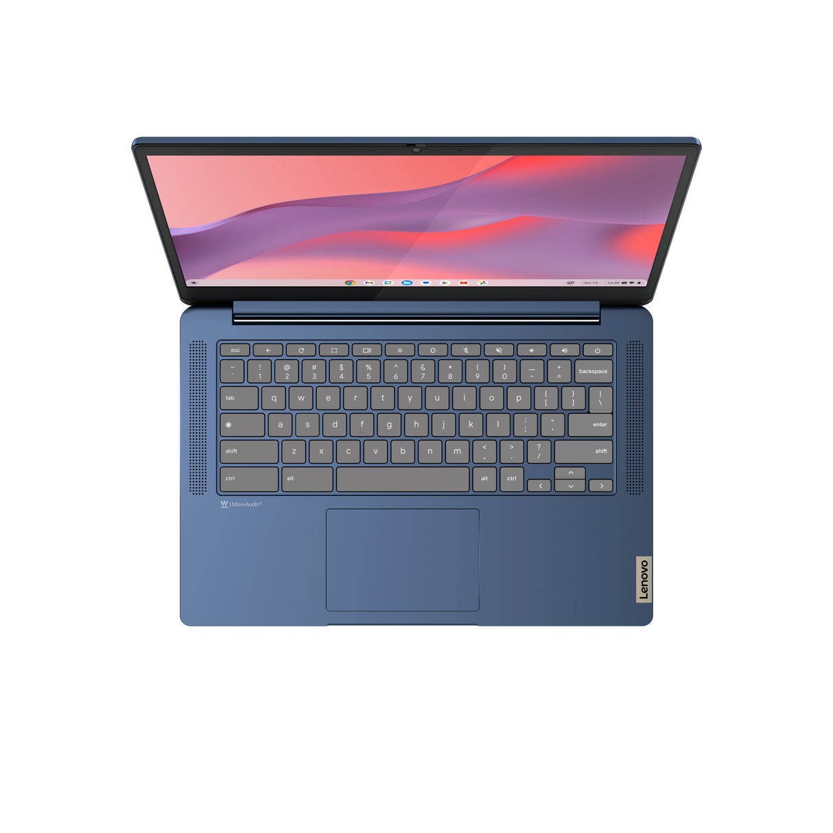 Lenovo IP Slim 3 Chrome 14M868 MediaTek Kompanio 520 Chromebook 35.6 cm (14") Touchscreen Full HD 4 GB LPDDR4x-SDRAM 128 GB eMMC Wi-Fi 6 (802.11ax) ChromeOS French Blue
