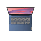 Lenovo IP Slim 3 Chrome 14M868 MediaTek Kompanio 520 Chromebook 35.6 cm (14") Touchscreen Full HD 4 GB LPDDR4x-SDRAM 128 GB eMMC Wi-Fi 6 (802.11ax) ChromeOS French Blue