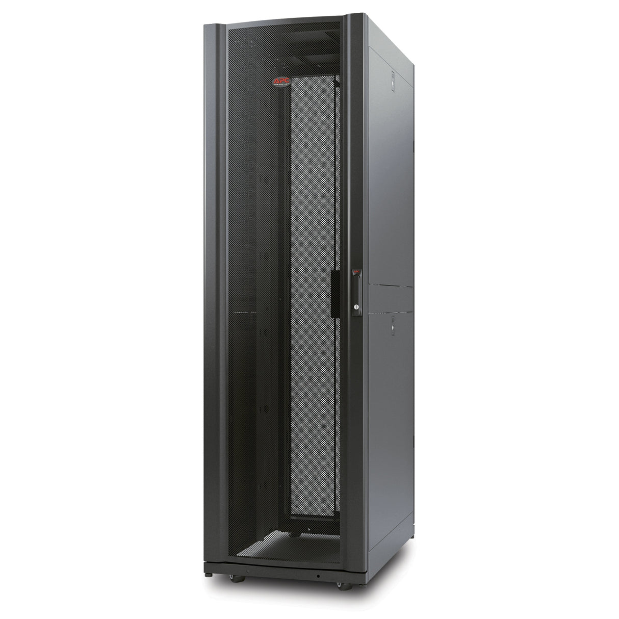 APC NetShelter AV, Server Rack Enclosure, 42U, 10-32 Threaded Rails, Black, 1991H x 600W x 825D mm