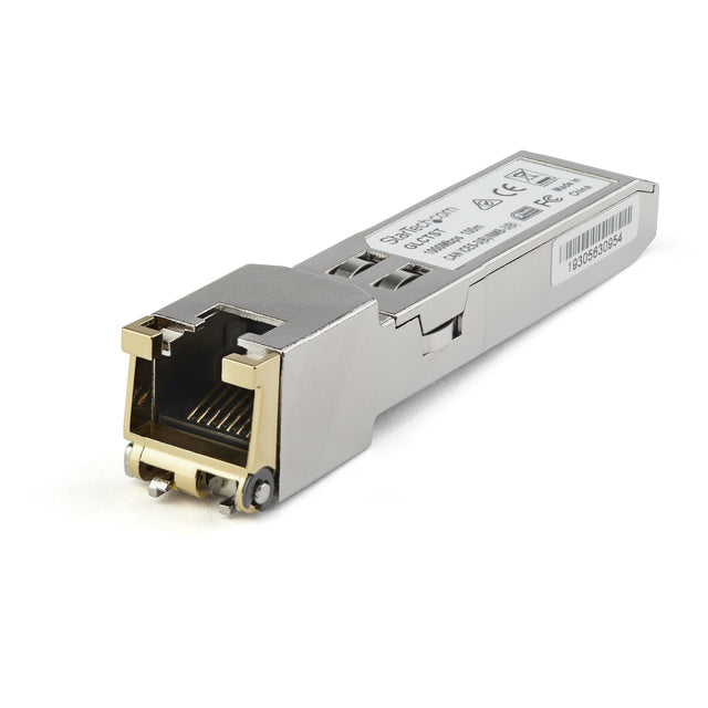 StarTech.com Juniper RX-GET-SFP Compatible SFP Module - 1000BASE-T - SFP to RJ45 Cat6/Cat5e - 1GE Gigabit Ethernet SFP - RJ-45 100m