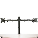 StarTech.com Desk Mount Dual Monitor Arm - Desk Clamp / Grommet VESA Monitor Mount for up to 32" (17.6lb/8kg) Displays - Ergonomic Articulating Monitor Arm - Height Adjustable/Tilt/Swivel/Rotating