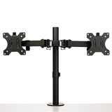 StarTech.com Desk Mount Dual Monitor Arm - Desk Clamp / Grommet VESA Monitor Mount for up to 32" (17.6lb/8kg) Displays - Ergonomic Articulating Monitor Arm - Height Adjustable/Tilt/Swivel/Rotating