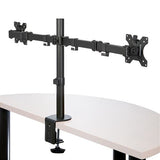 StarTech.com Desk Mount Dual Monitor Arm - Desk Clamp / Grommet VESA Monitor Mount for up to 32" (17.6lb/8kg) Displays - Ergonomic Articulating Monitor Arm - Height Adjustable/Tilt/Swivel/Rotating