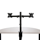 StarTech.com Desk Mount Dual Monitor Arm - Desk Clamp / Grommet VESA Monitor Mount for up to 32" (17.6lb/8kg) Displays - Ergonomic Articulating Monitor Arm - Height Adjustable/Tilt/Swivel/Rotating