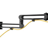 StarTech.com Desk Mount Dual Monitor Arm - Desk Clamp VESA Compatible Monitor Mount for up to 32" (17.6lb/8kg) Displays - Ergonomic Articulating Monitor Arm - Height Adjustable/Tilt/Swivel/Rotating