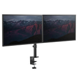 StarTech.com Desk Mount Dual Monitor Arm - Desk Clamp VESA Compatible Monitor Mount for up to 32" (17.6lb/8kg) Displays - Ergonomic Articulating Monitor Arm - Height Adjustable/Tilt/Swivel/Rotating