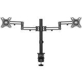 StarTech.com Desk Mount Dual Monitor Arm - Desk Clamp VESA Compatible Monitor Mount for up to 32" (17.6lb/8kg) Displays - Ergonomic Articulating Monitor Arm - Height Adjustable/Tilt/Swivel/Rotating