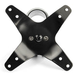 StarTech.com Desk Mount Quad Monitor Arm – Premium Articulating VESA 4 Monitor Mount 2x2 up to 30" (24.8lb/11.3kg) – Ergonomic Height Adjustable Pole Mount - Tilt/Swivel/Rotate - C-Clamp/Grommet - Silver - TAA