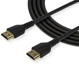 StarTech.com 3ft (1m) Slim HDMI Cable, Flexible Premium Certified HDMI 2.0 Cord with Ethernet, UHD 4K 60Hz HDR10, Durable Aramid Fiber Design with TPE Jacket
