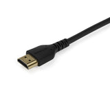 StarTech.com 3ft (1m) Slim HDMI Cable, Flexible Premium Certified HDMI 2.0 Cord with Ethernet, UHD 4K 60Hz HDR10, Durable Aramid Fiber Design with TPE Jacket
