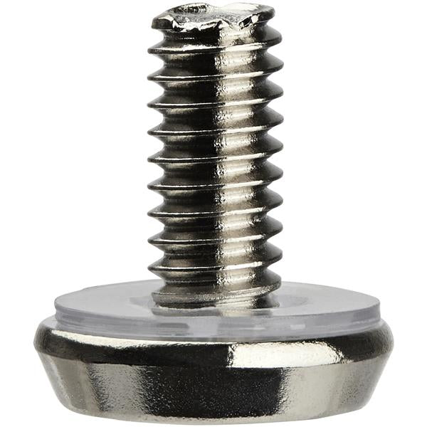 StarTech.com 50-Pack 12-24 12mm Nickel Plated Screws, Mounting Screws for 19" or 10" Server Racks, Cabinets and Enclosures, Designed for Rust Control, Silver - TAA