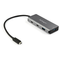 StarTech.com 4 Port USB C Hub w/ 2x USB A & 2x USB C - SuperSpeed 10Gbps USB Type-C 3.2 Gen 2 Hub - USB Bus Powered - Portable USB-C to USB Adapter Hub - Aluminum - 9.8" (25cm) Cable - TAA