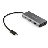 StarTech.com 4 Port USB C Hub w/ 2x USB A & 2x USB C - SuperSpeed 10Gbps USB Type-C 3.2 Gen 2 Hub - USB Bus Powered - Portable USB-C to USB Adapter Hub - Aluminum - 9.8" (25cm) Cable - TAA
